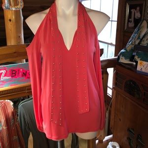 NEW Michael Kors SEXY Cold shoulder low cut top
